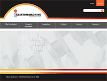 Tablet Screenshot of clintonmachine.com